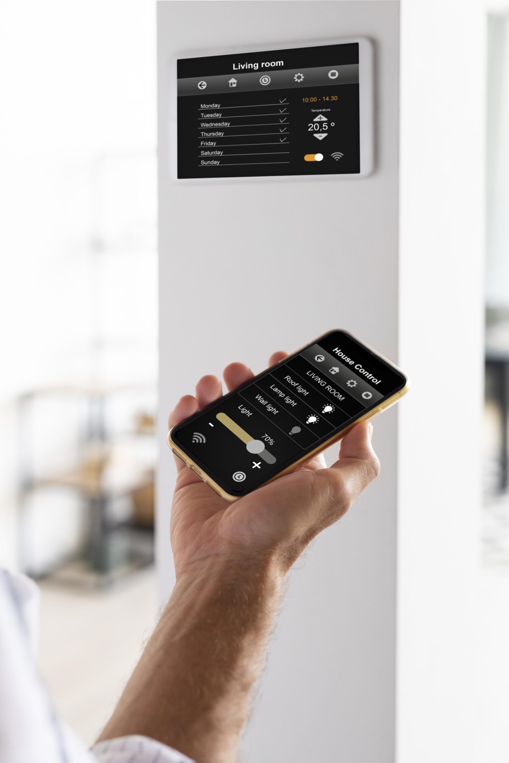 person-using-smartphone-his-automated-home person-using-smartphone-his-automated-home